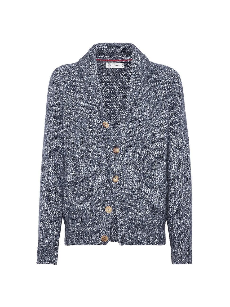 Mens Virgin Wool and Cashmere Cardigan Product Image