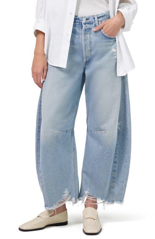 Womens Horseshoe Wide-Leg Jeans Product Image