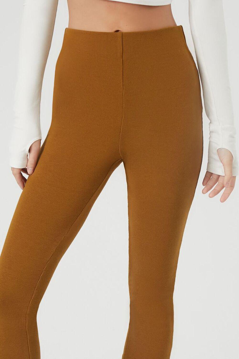 Ribbed Knit High-Rise Leggings | Forever 21 Product Image