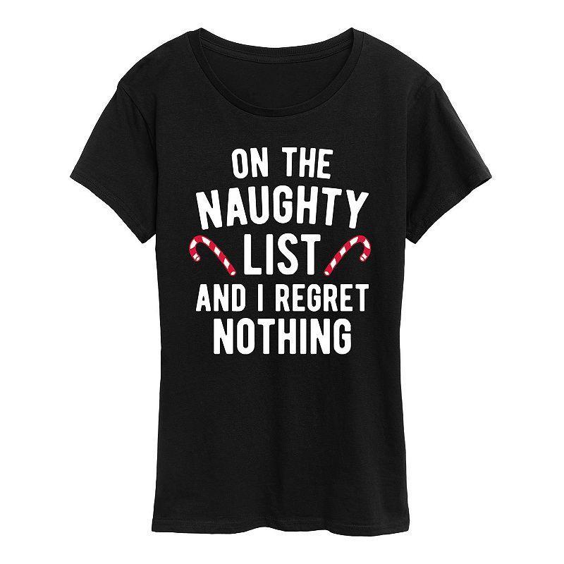 Plus On The Naughty List Graphic Tee, Girls Product Image