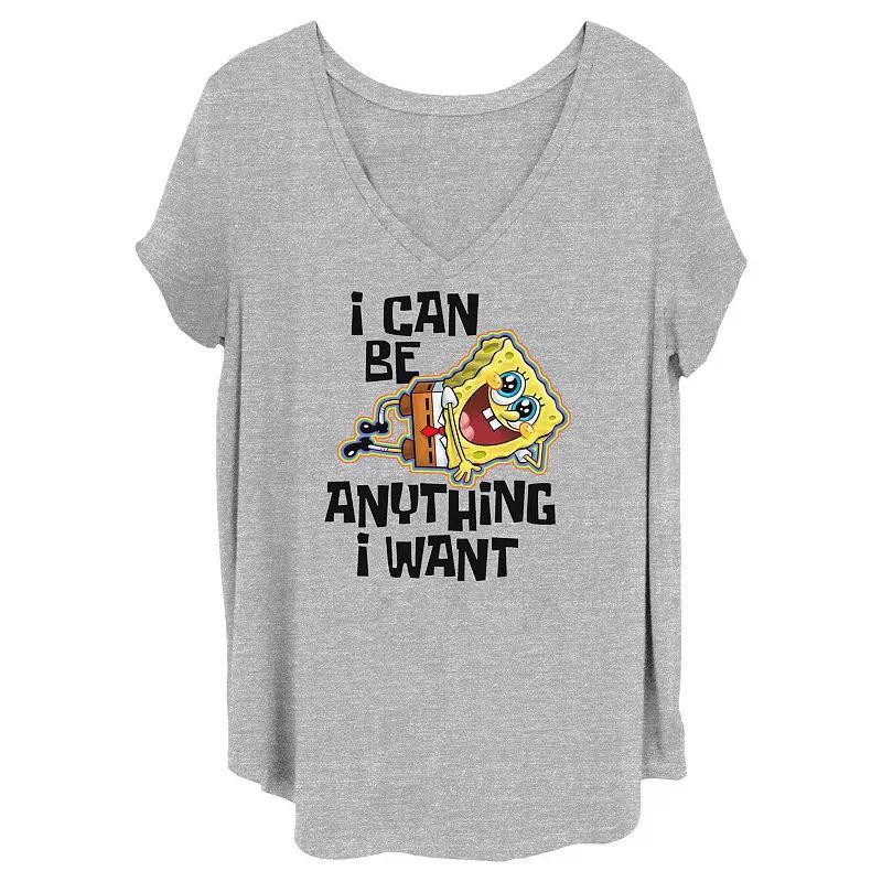 Juniors Plus Size SpongeBob SquarePants And Patrick Riding Card Graphic Tee, Womens Brown Product Image