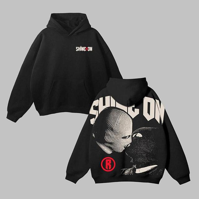 Sopula Street Gangster Shine On Retro Graphics Pocket Hoodie Product Image