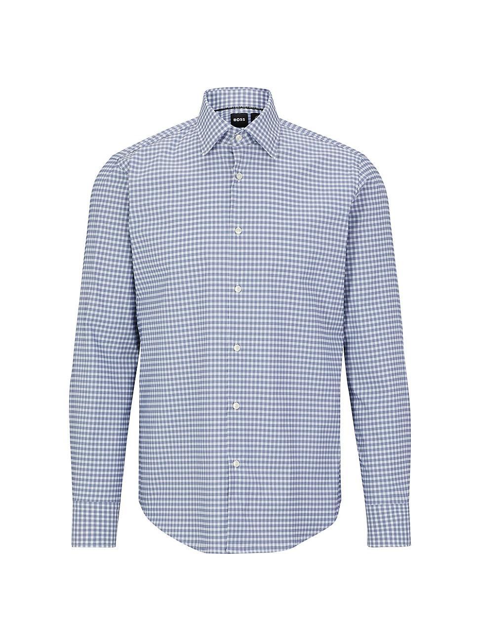 Mens Regular-Fit Shirt In Checked Performance Product Image