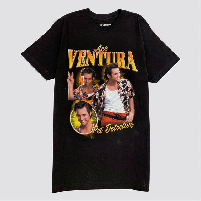 Mens Ace Ventura: Pet Detective Short Sleeve Graphic T-Shirt - Black Product Image