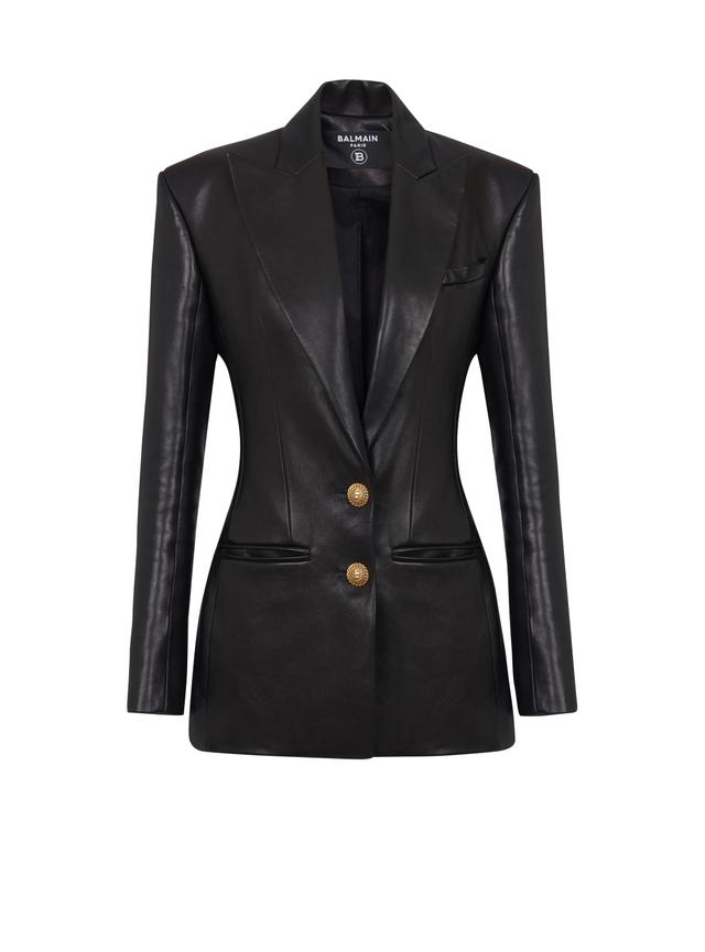 2-button leather jacket Product Image