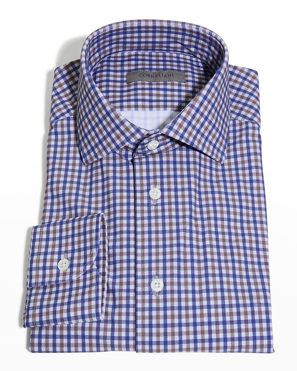 Mens Multi-Check Dress Shirt Product Image