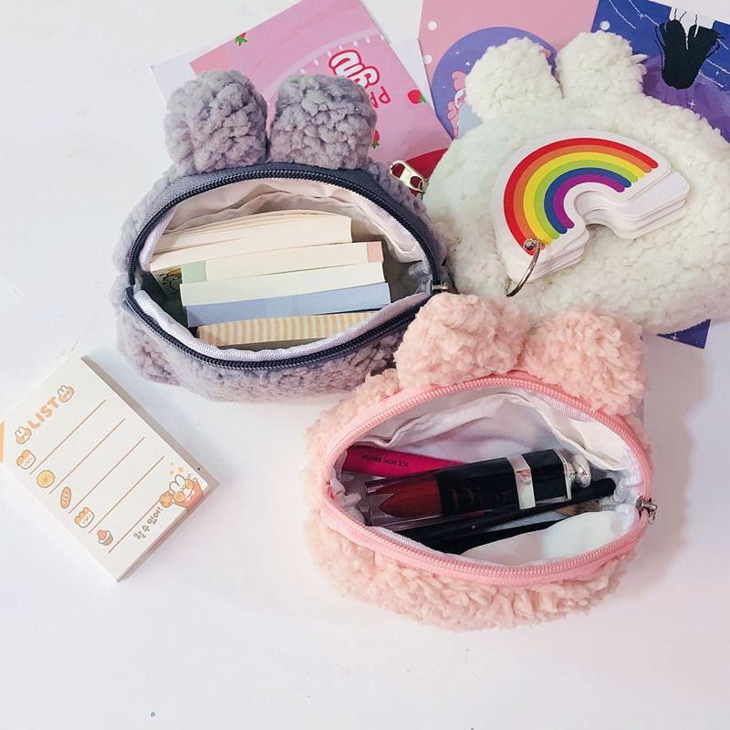 Rabbit Fluffy Coin Purse / Makeup Pouch Product Image