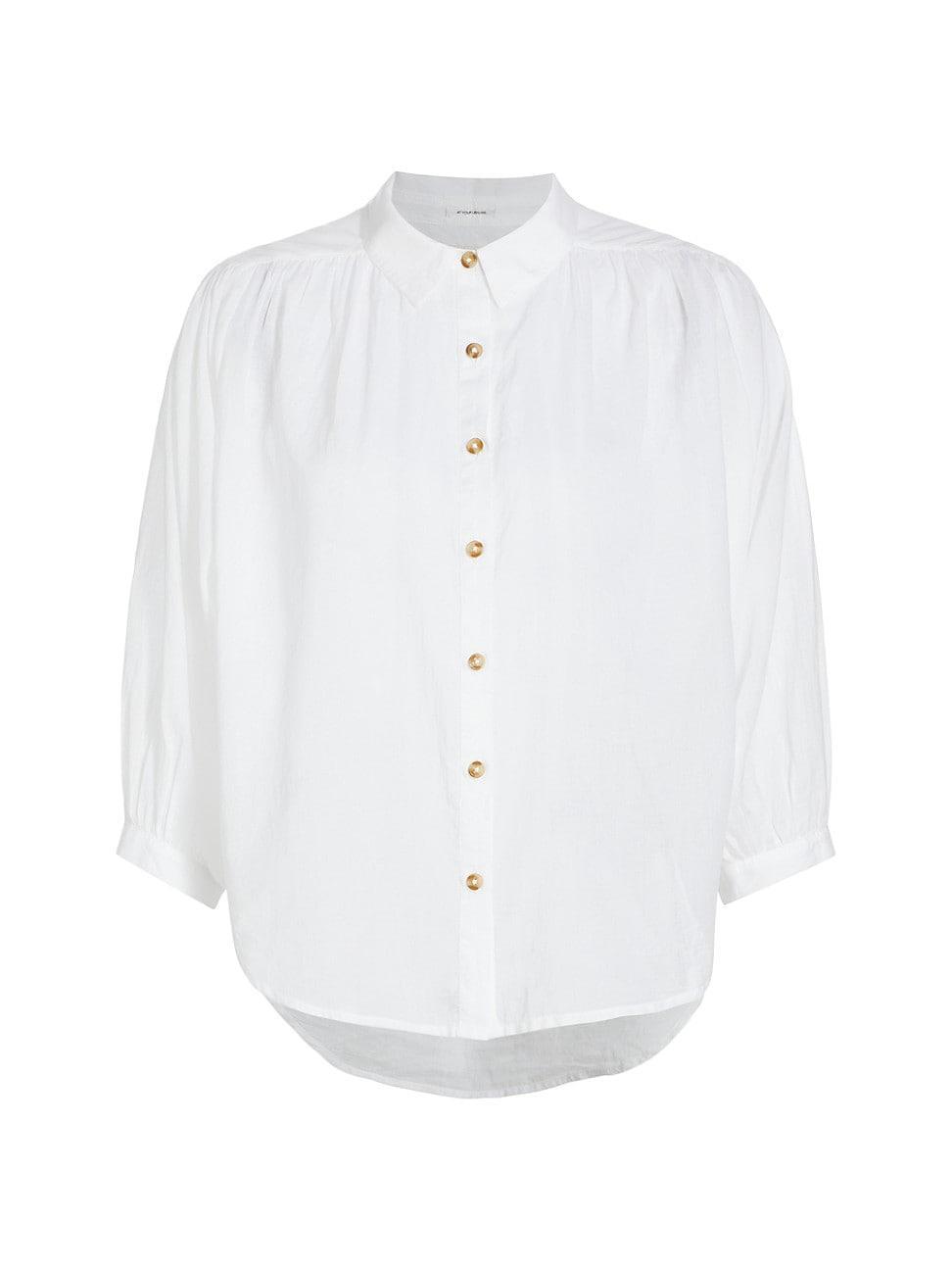 MOTHER The Breeze Cotton Button-Up Shirt Product Image