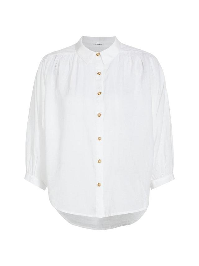 MOTHER The Breeze Cotton Button-Up Shirt Product Image