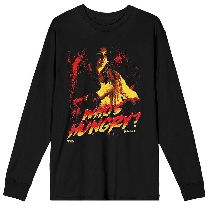 Mens Yellowjackets Whos Hungry Long Sleeve Graphic Tee Product Image