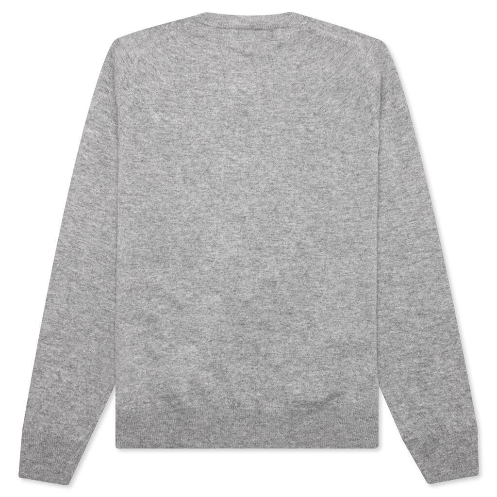 Comme des Garcons PLAY x the Artist Invader V-Neck Pullover - Top Grey Male Product Image