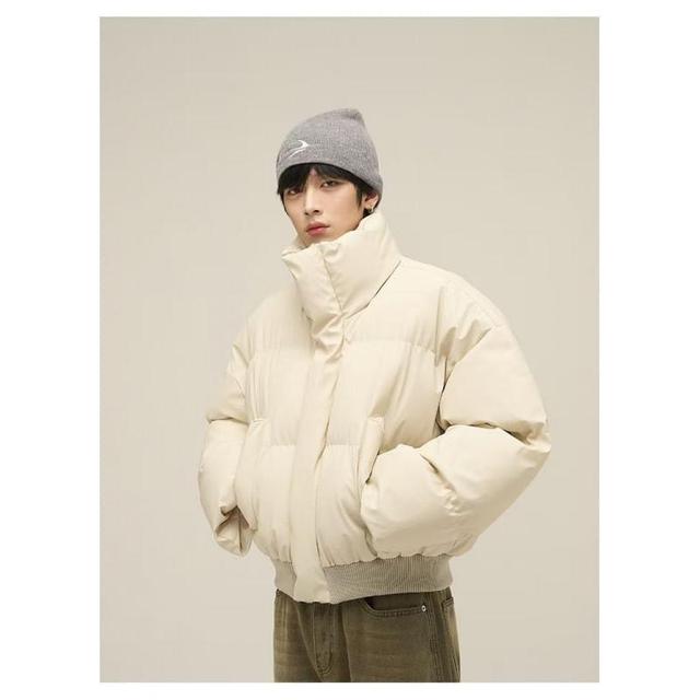 Turtleneck Zip-Up Puffer Jacket Product Image