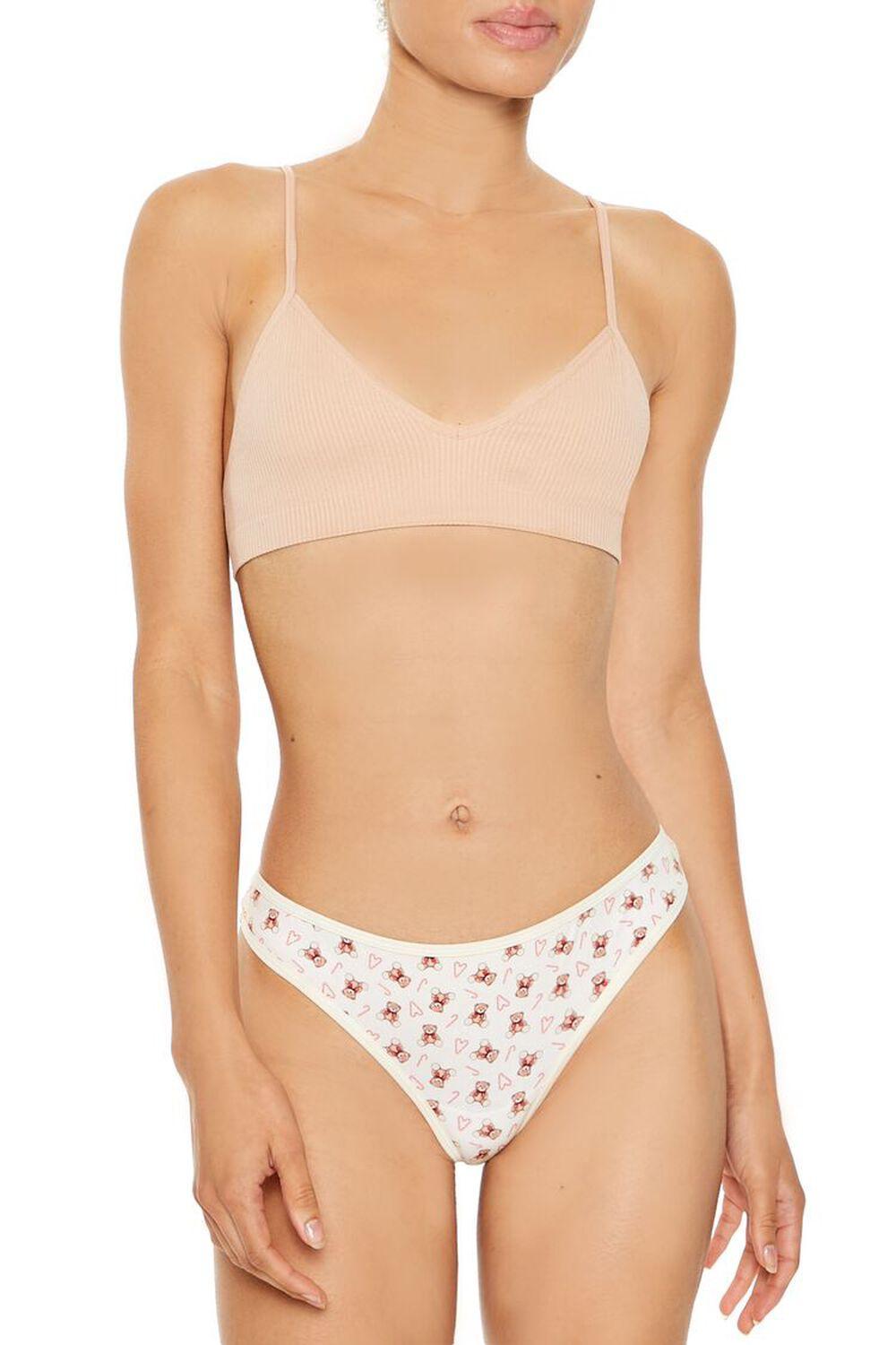 Teddy Bear Thong Panties | Forever 21 Product Image