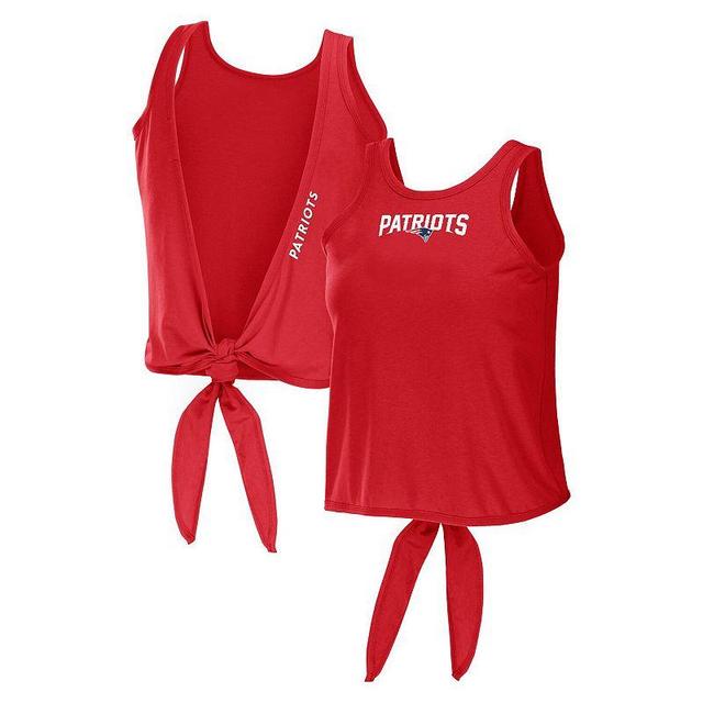 Womens WEAR by Erin Andrews New England Patriots Open Back Twist Tie Tank Top Product Image