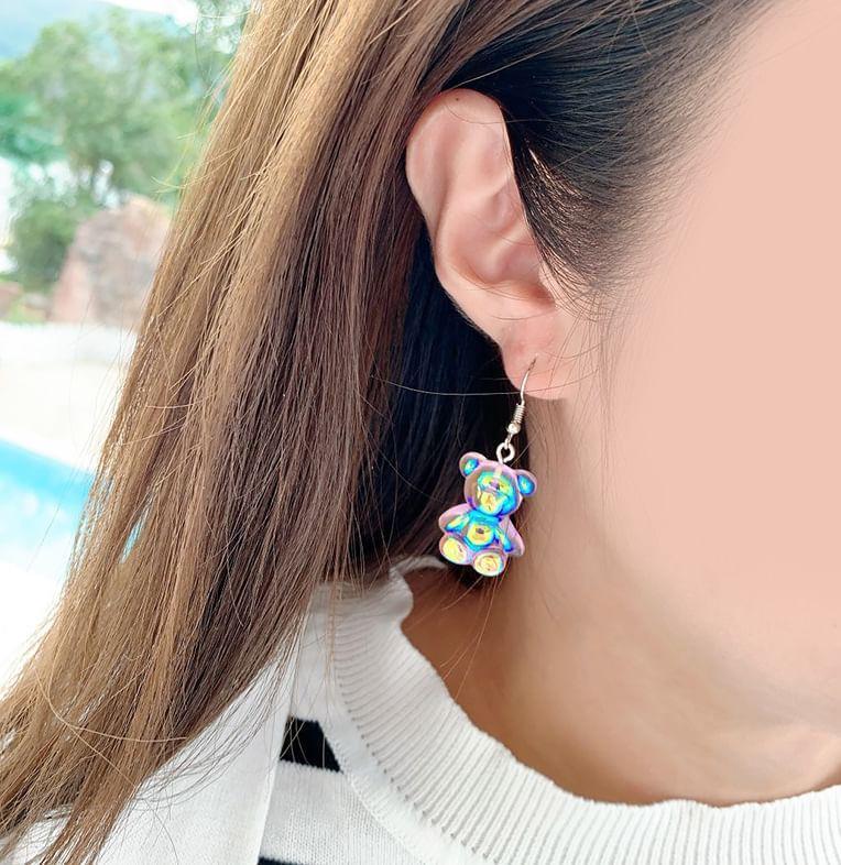 Bear Drop Hook Earring / Clip-On Earring Product Image