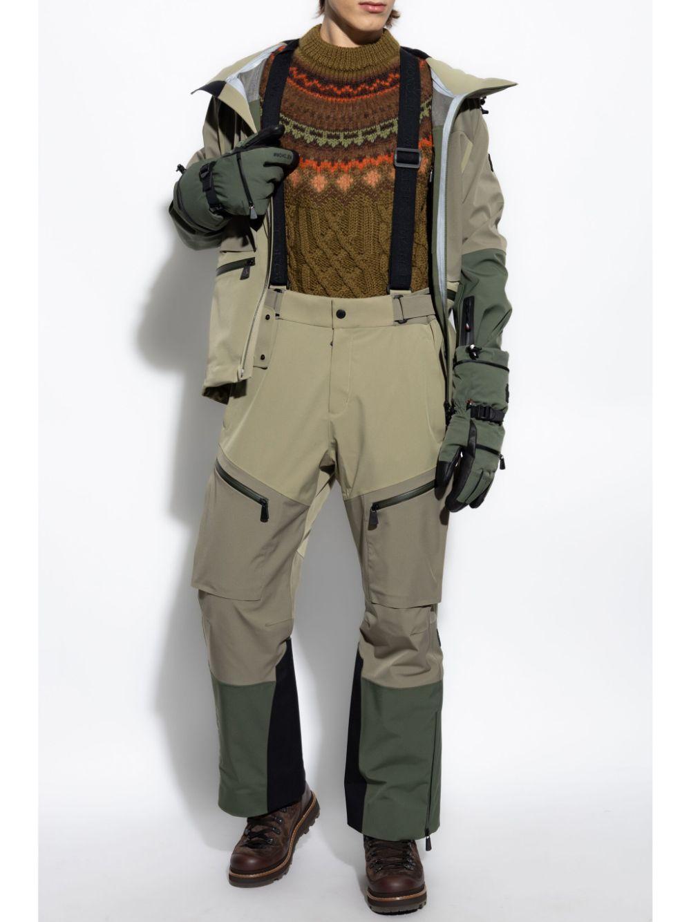 MONCLER Fussen Tech Ski Jacket In Khaki Product Image