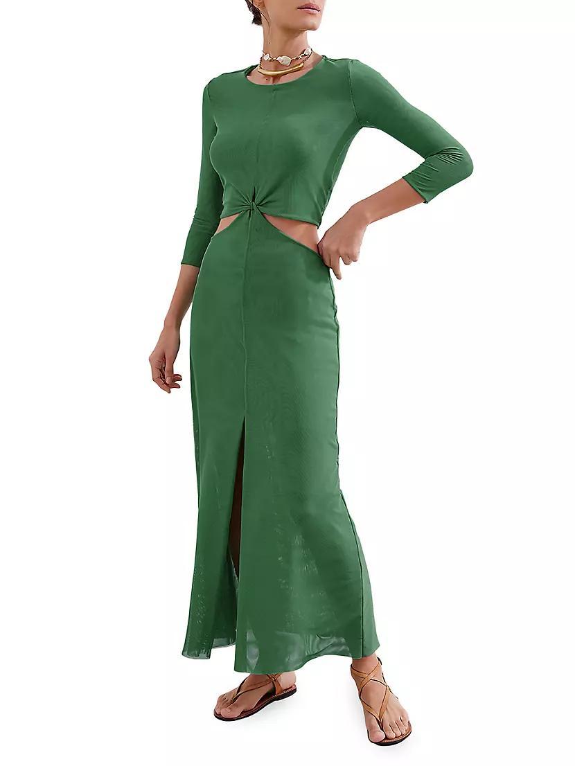 Talita Cotton-Blend Maxi Dress Product Image