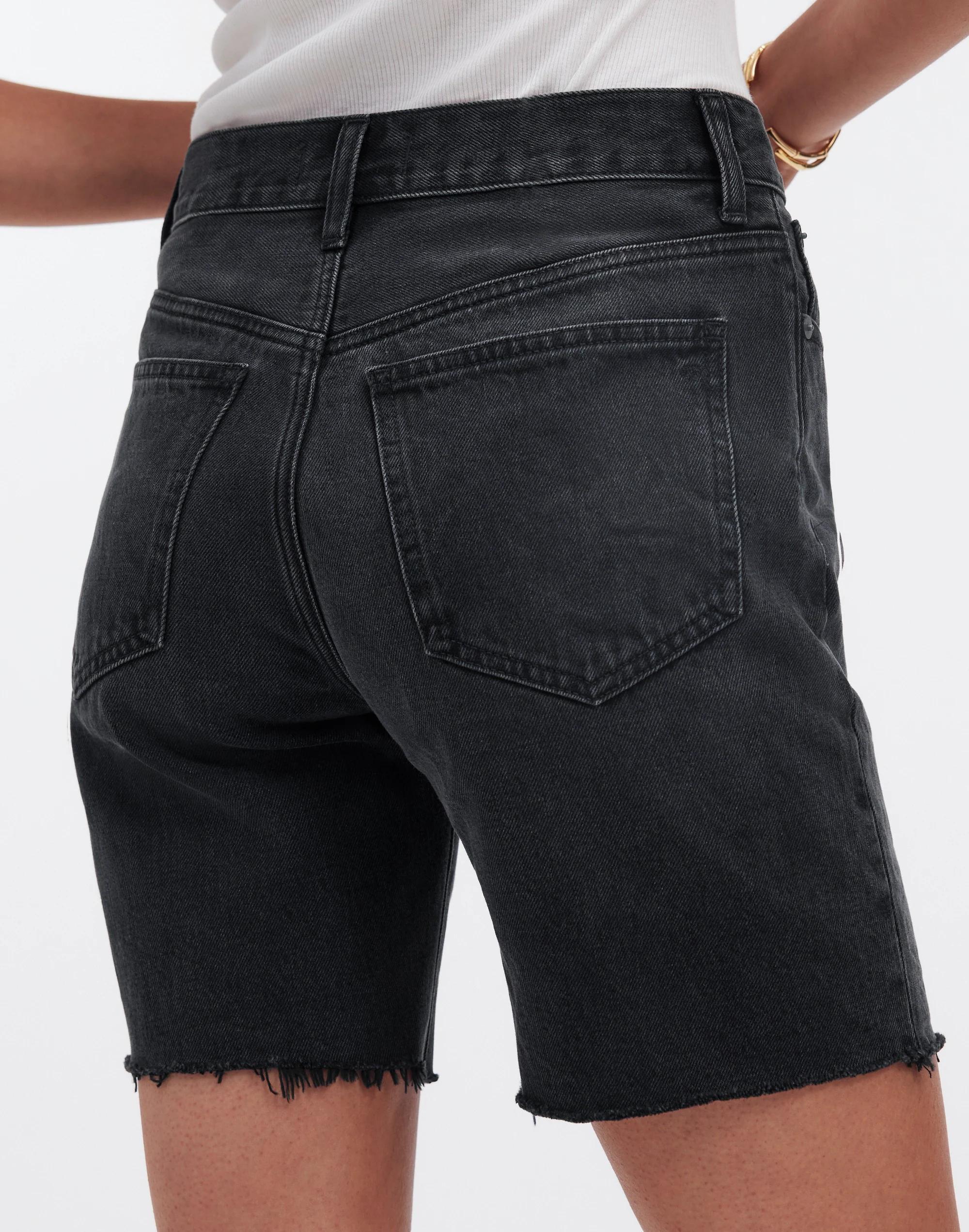 Long Denim Shorts in Kelm Wash Product Image