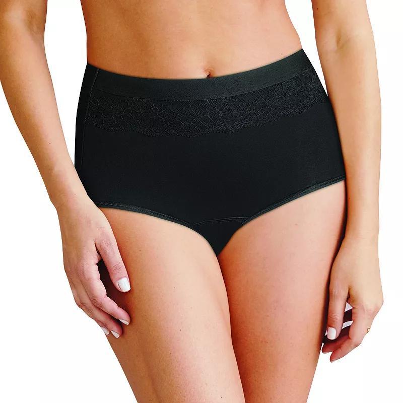 Womens Bali Beautifully Confident Brief with Leak Protection Liner DFLLB1 Product Image