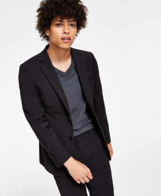 Calvin Klein Men's Skinny Fit Black Suit Jacket - Black - 36 short Product Image