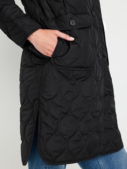 Quilted Long Jacket Product Image