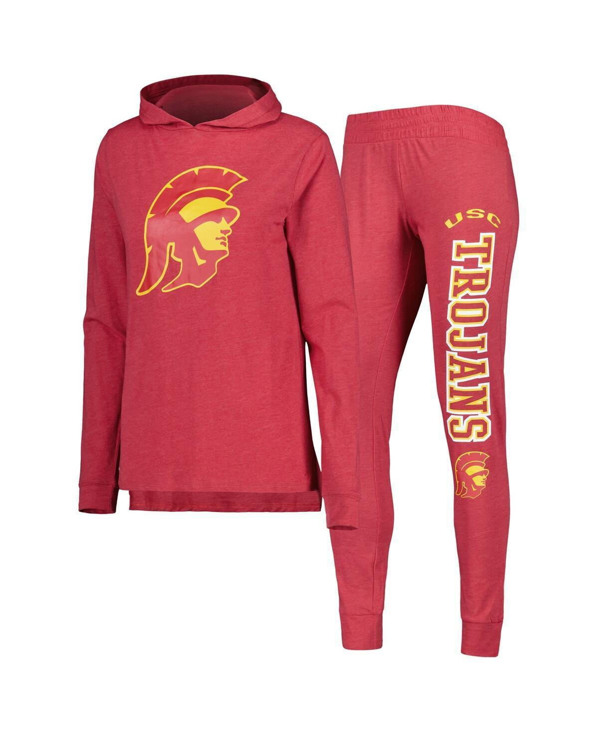 Womens Concepts Sport Cardinal Usc Trojans Long Sleeve Hoodie T-shirt and Pants Sleep Set Product Image