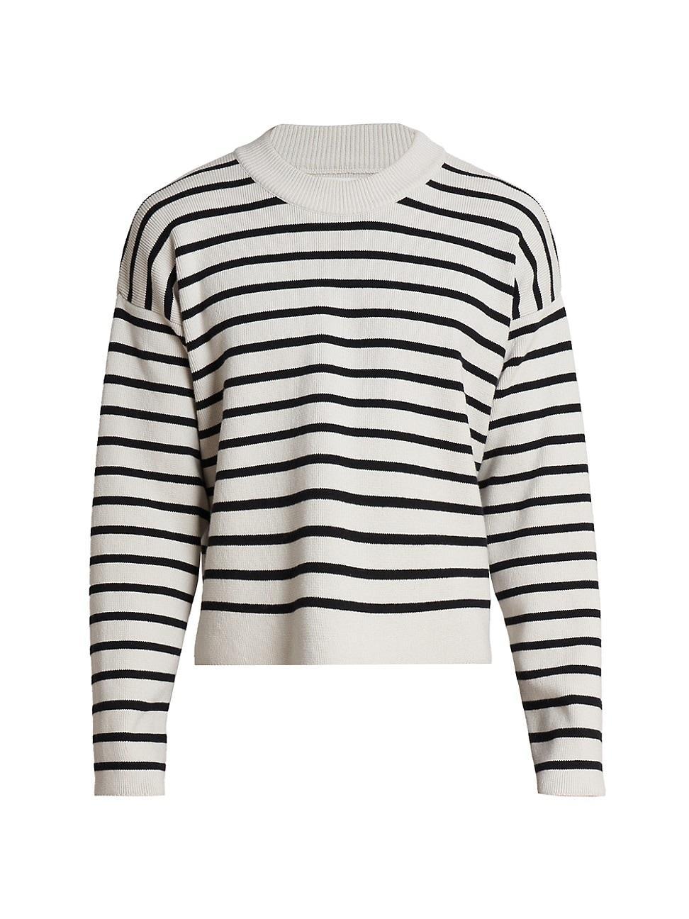 Mens Striped Cotton-Blend Sweater Product Image