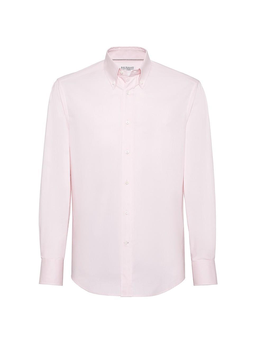 Mens Lightweight Oxford Slim Fit Shirt With Button-Down Collar Product Image