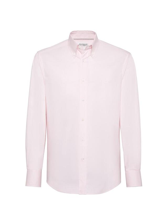 Mens Lightweight Oxford Slim Fit Shirt With Button-Down Collar Product Image