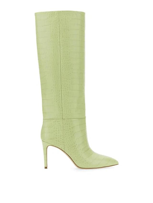 Stiletto Boot 85 In Lime Product Image