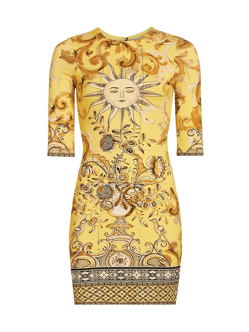 Womens Delora Baroque Minidress Product Image