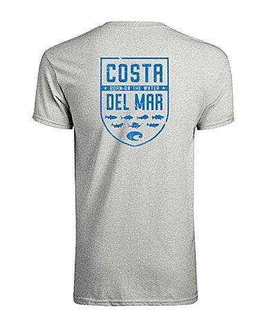 Costa Mens Shield Graphic Short-Sleeve Heathered T Product Image