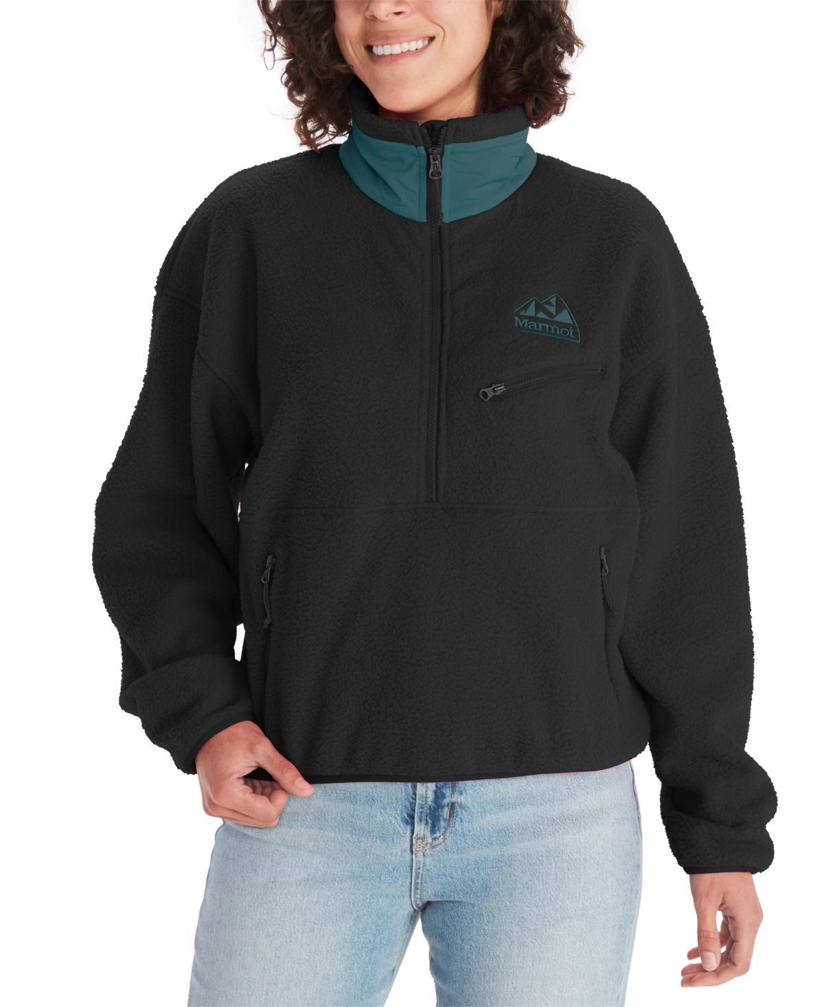 Marmot Womens 94 Sherpa Fleece Half-Zip Pullover - Black Product Image