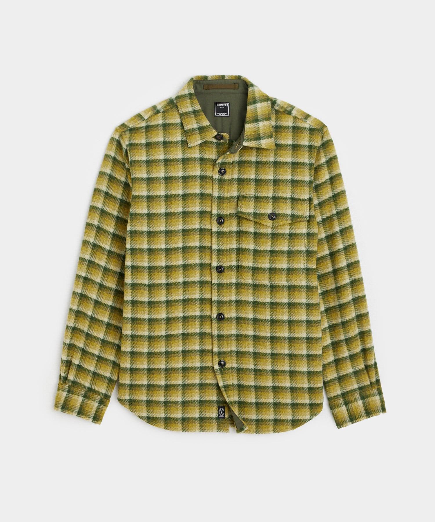 Wool Plaid Utility Shirt Jacket Product Image