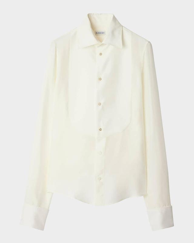 Bib Silk Button-Down Shirt Product Image