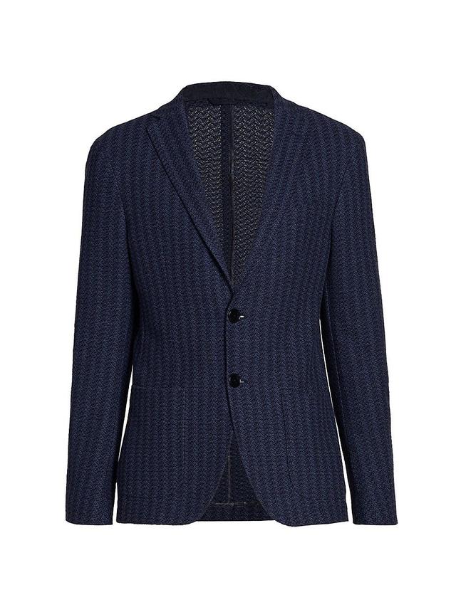 Mens Unlined Knit Blazer Product Image