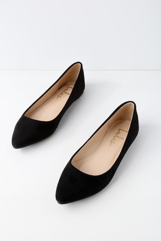 Holly Black Suede Flats Product Image