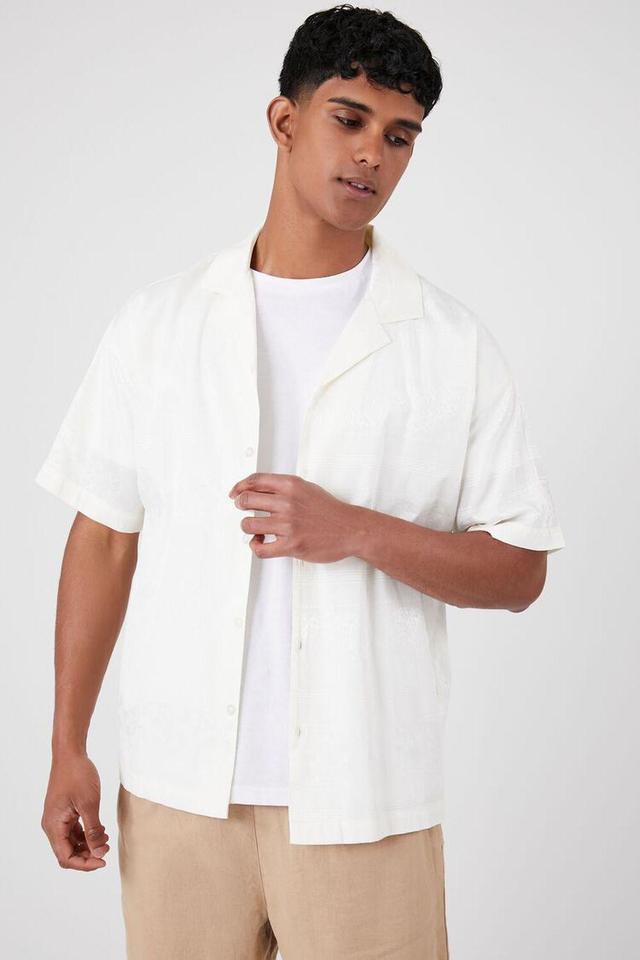 Jacquard Short-Sleeve Shirt | Forever 21 Product Image