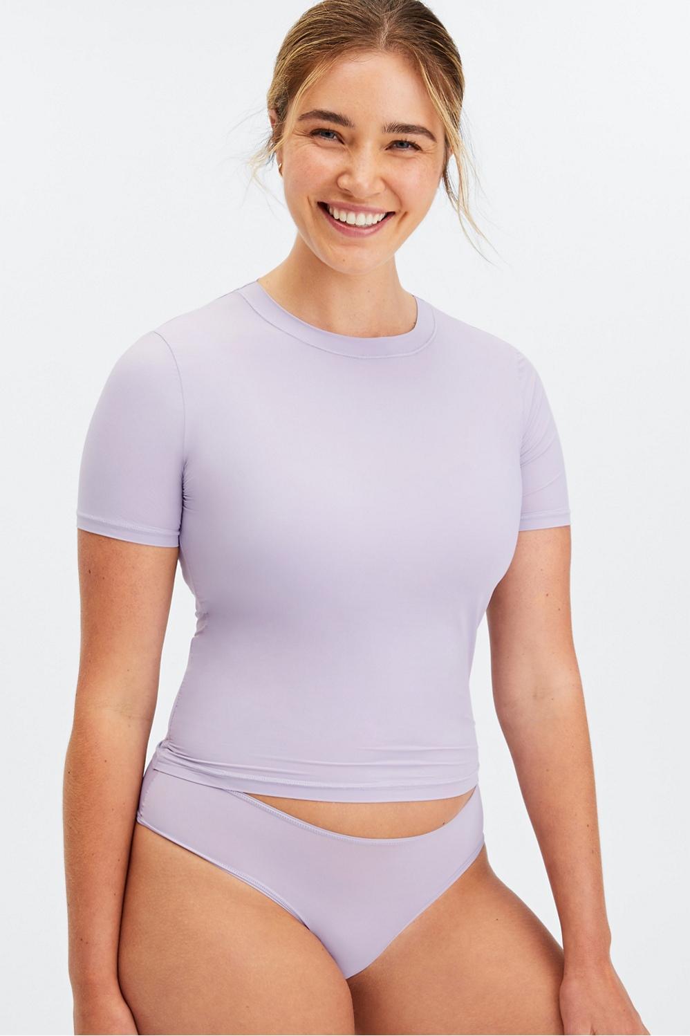 Fabletics Fine Touch Short-Sleeve Tee Womens Shade Size XS Product Image