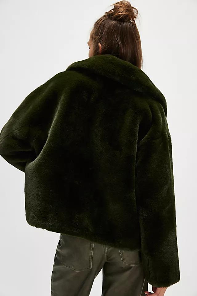 JAKKE Traci Cropped Faux Fur Coat Product Image