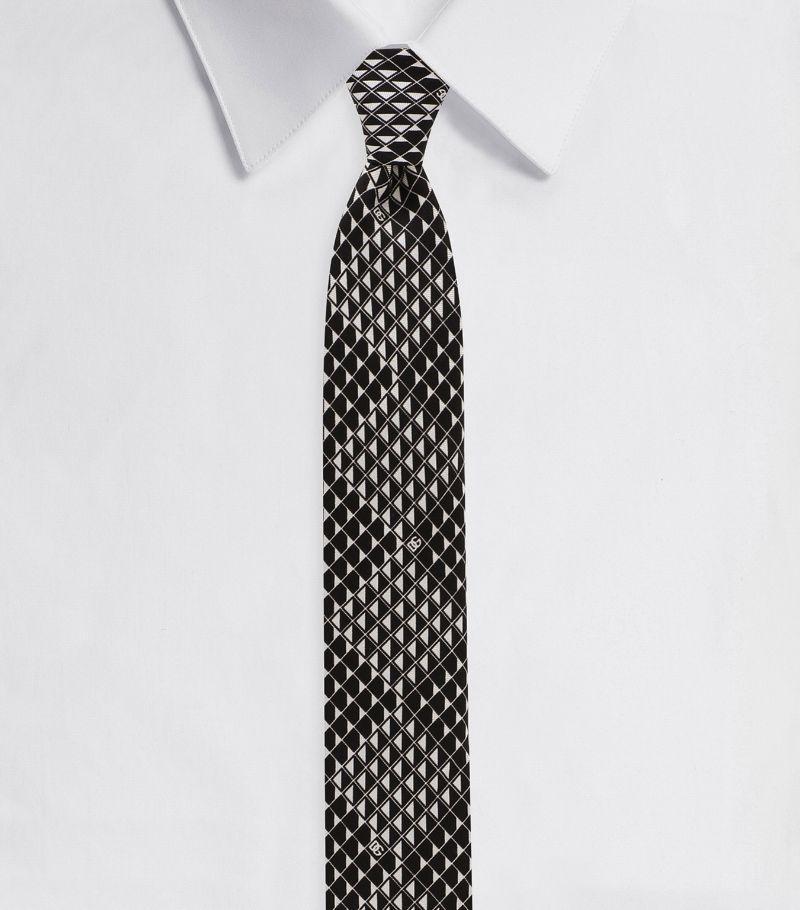 Silk Patterned Tie In Multi Product Image