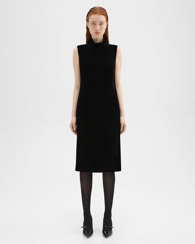 Shift Dress in Stretch Velvet Product Image