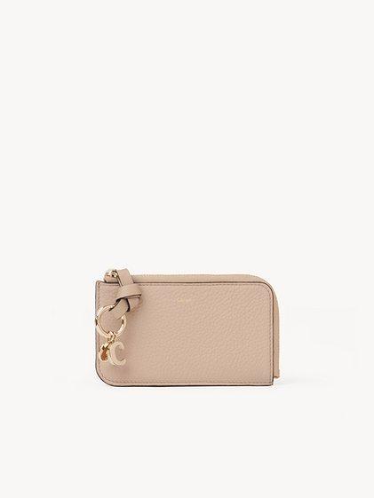 Alphabet purse in grained leather Product Image