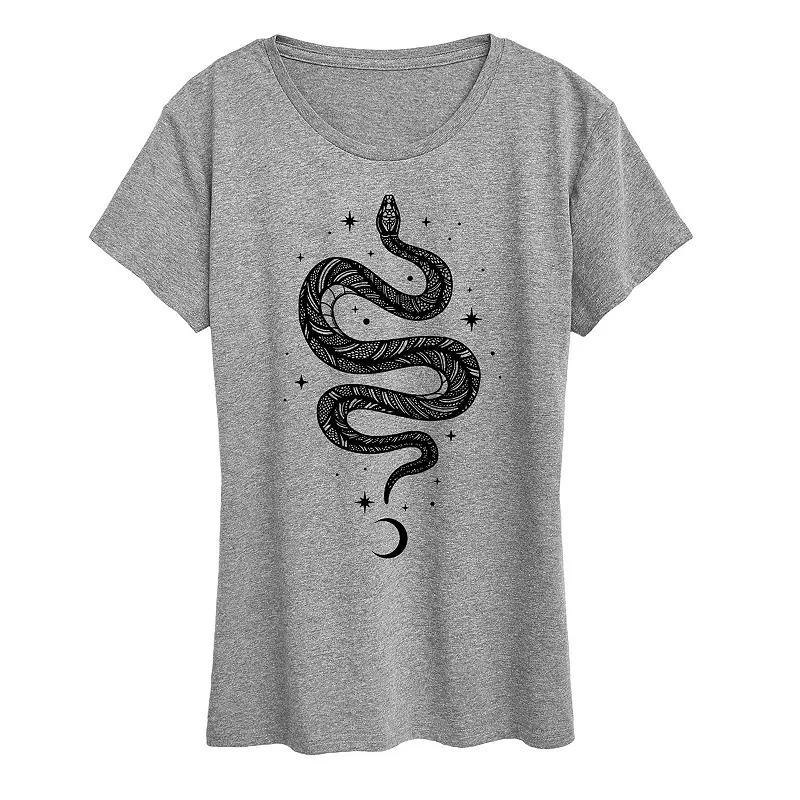 Womens Celestial Snake Graphic Tee Product Image