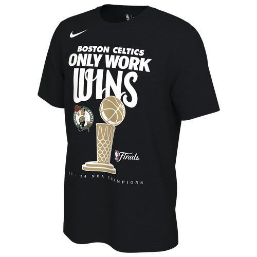 Nike Mens Nike Celtics Club Trophy T-Shirt - Mens Black/Black Product Image