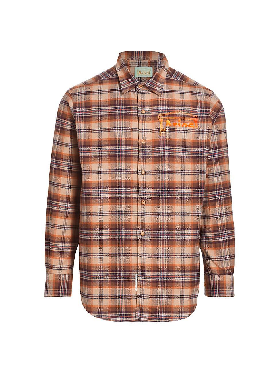 Mens Plaid Flannel Shirt Product Image