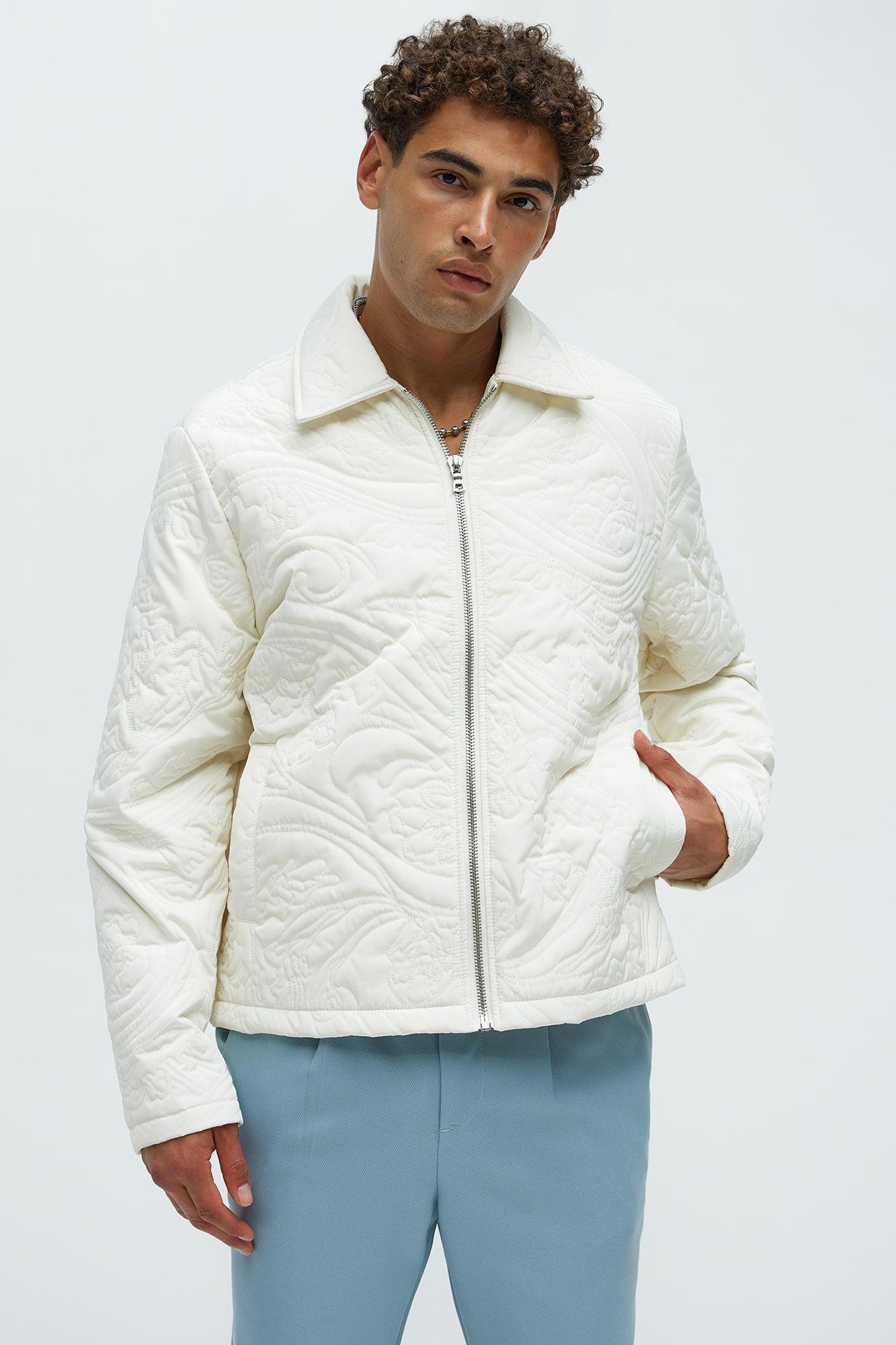 Closer To Sunrise Quilted Jacket - Cream Product Image