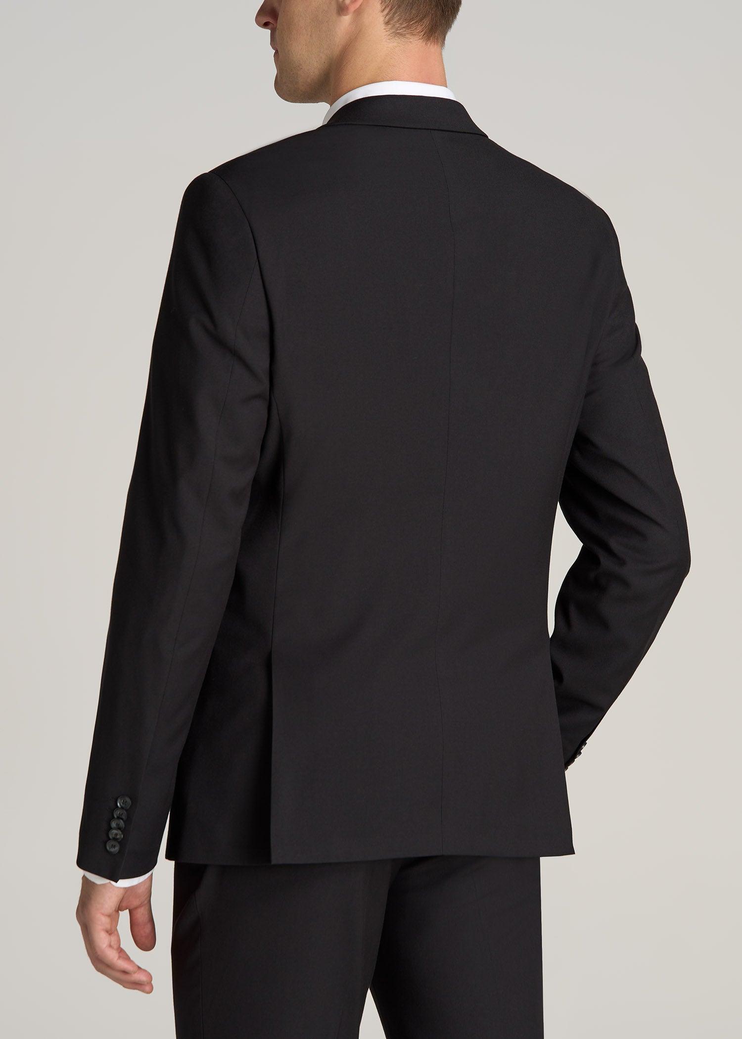 Suit Jacket for Tall Men in Black Male Product Image