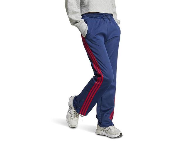 adidas Iconic Wrapping 3-Stripes Snap Track Pants (Team Blue/Better Scarlet) Women's Clothing Product Image