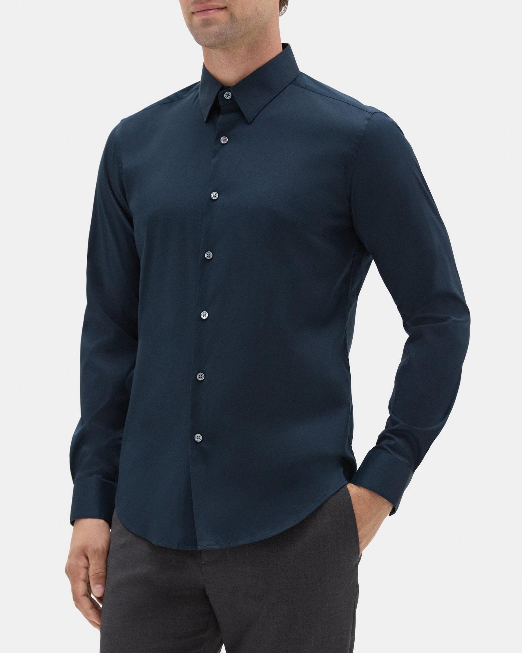 Tailored Shirt In Stretch Cotton Product Image